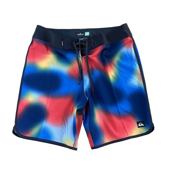 Quiksilver Men's Surfsilk Scallop 19" Boardshorts Swim Shorts Beach Surf Size 34 - Picture 1 of 5